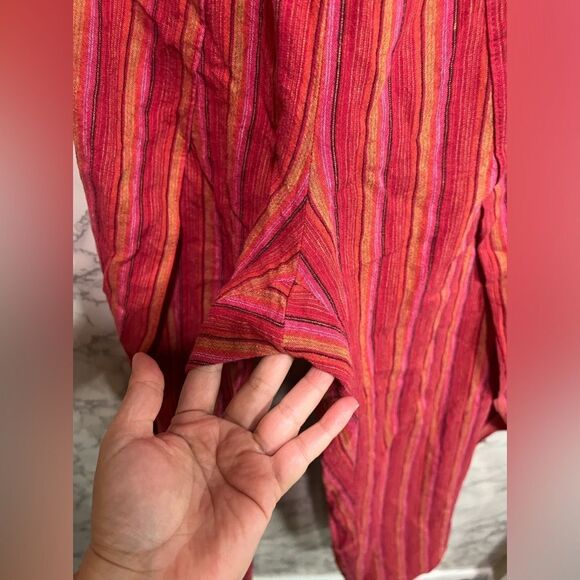 DREW Emerson Strapless Jumpsuit Red Magenta Size M - Picture 3 of 6